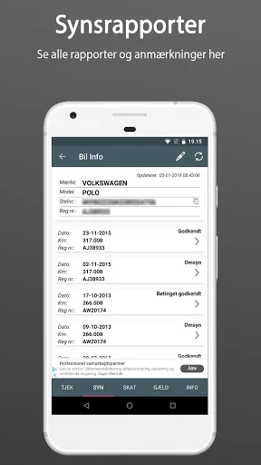 Bil Info nummerplade screenshot 3