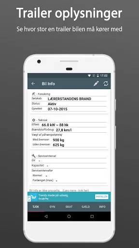 Bil Info nummerplade screenshot 4