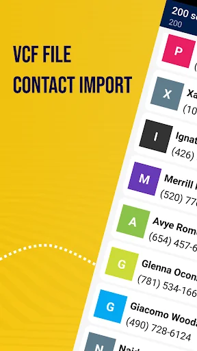 Vcf File Contact Import screenshot 1