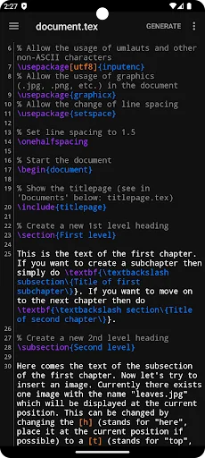 VerbTeX Pro LaTeX Editor screenshot 1