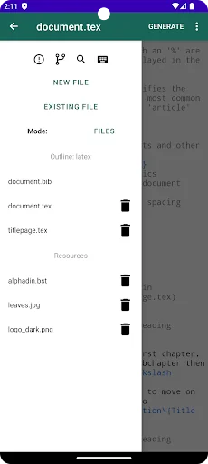 VerbTeX Pro LaTeX Editor screenshot 2