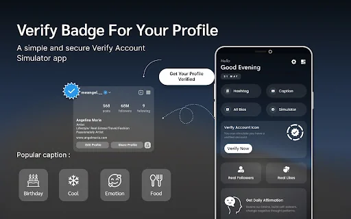 Verify Badge for your profile screenshot 1