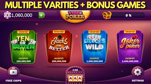 Video Poker Vegas Casino Style screenshot 2