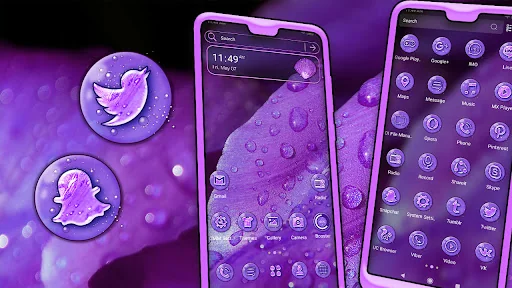 Water Drop Leaf Theme