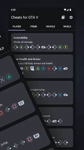 Cheat Codes for 5 (V) screenshot 2