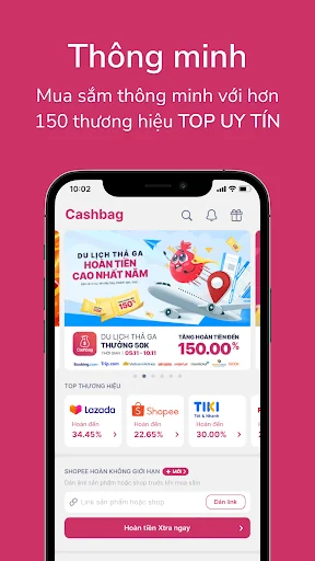 Cashbag: Hoàn tiền mua sắm screenshot 1