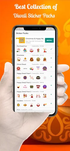 Animated Diwali Stickers 2024