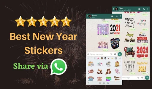 2025 NewYear Stickers for WA screenshot 1