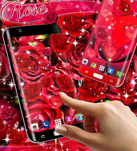 Red rose live wallpaper screenshot 3