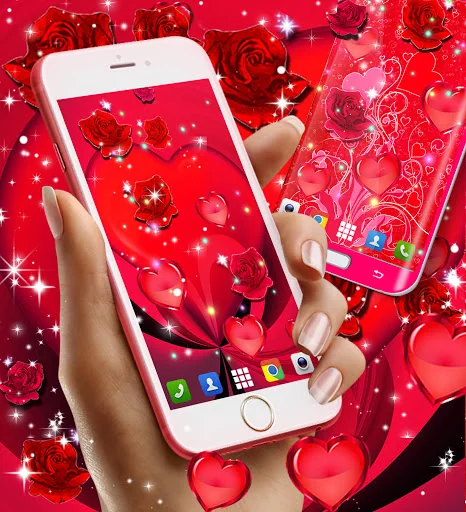 Red rose live wallpaper screenshot 4