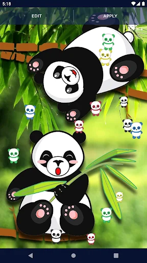 Panda Kawaii Live Wallpaper screenshot 4