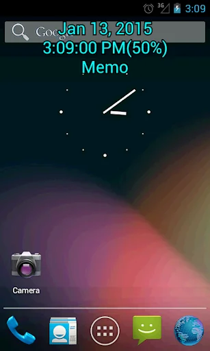 Always Visible Time and Memo screenshot 1