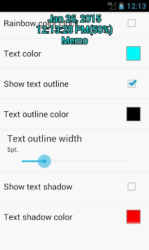 Always Visible Time and Memo screenshot 3