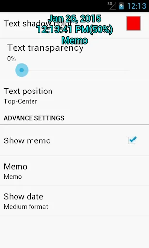 Always Visible Time and Memo screenshot 4