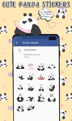 Animated Panda WhastickerApp