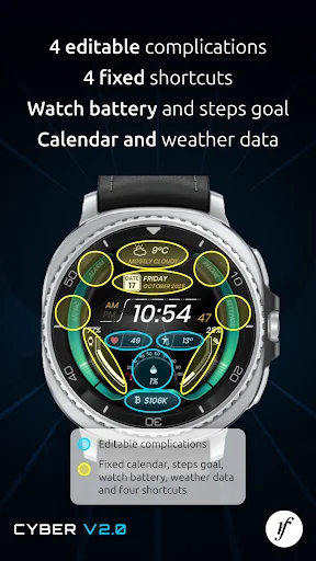 Cyber Watch Face screenshot 3