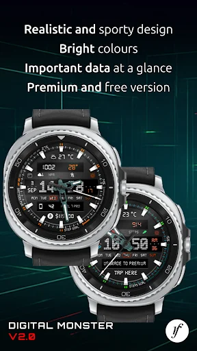Digital Monster Watch Face screenshot 2