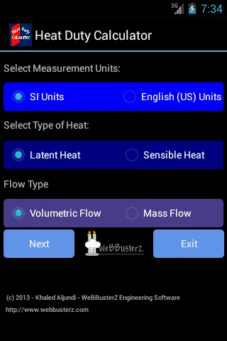 Heat duty calculator Lite