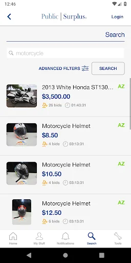 Public Surplus Buyers App screenshot 2