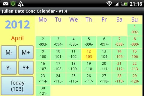 Julian Date Conv Calendar screenshot 4