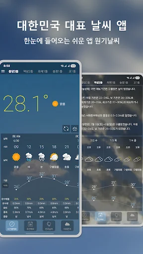 원기날씨 - 미세먼지, 기상청, 날씨 screenshot 1