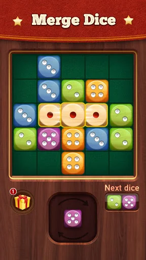 Woody Dice Merge Puzzle