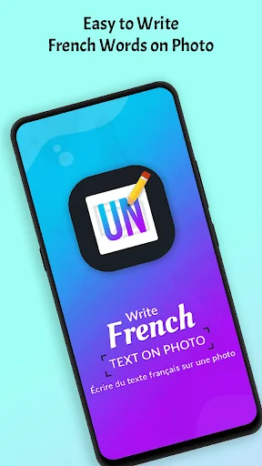 Write French Text on photo