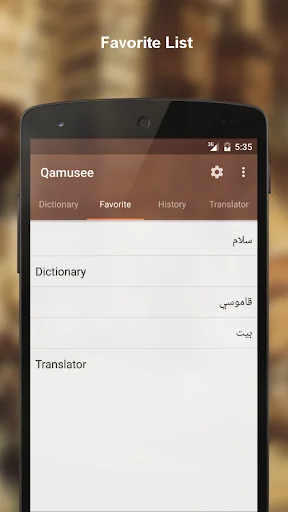 Arabic - English dictionary screenshot 2