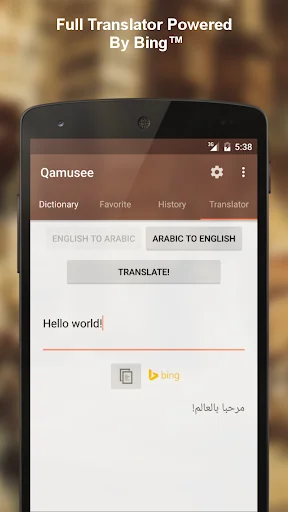 Arabic - English dictionary screenshot 4