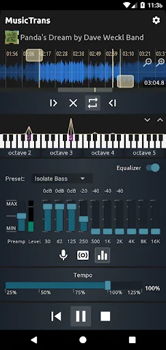 MusicTrans tool for musicians screenshot 1