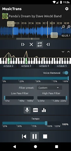 MusicTrans tool for musicians screenshot 2