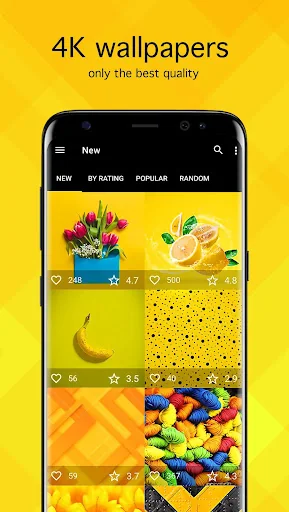 Yellow Wallpapers 4K screenshot 1