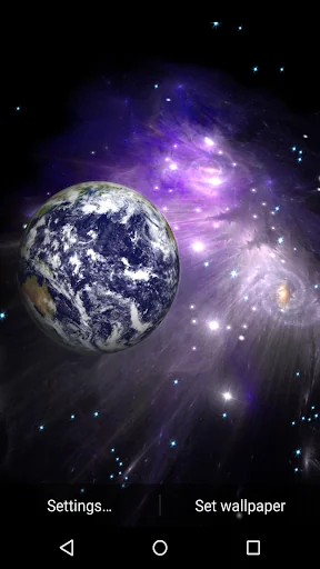 3D Galaxy Live Wallpaper screenshot 1