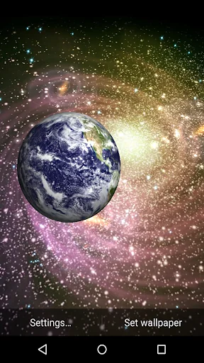 3D Galaxy Live Wallpaper screenshot 2