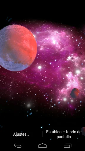 3D Galaxy Live Wallpaper screenshot 3