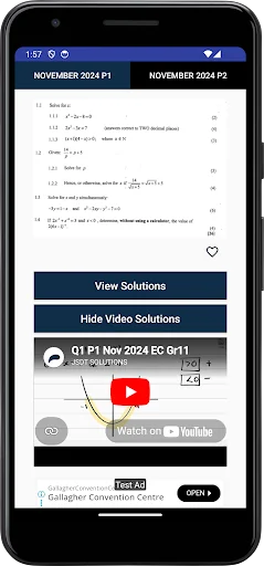 Grade 11 Mathematics screenshot 3