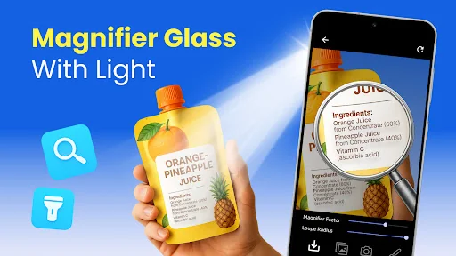 Lupa: Magnifying Glass w Light