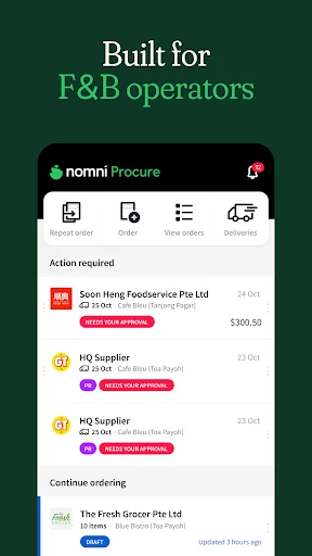 Nomni Procure: F&B Purchasing