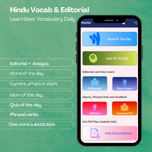 Hindu Vocab App & Editorial