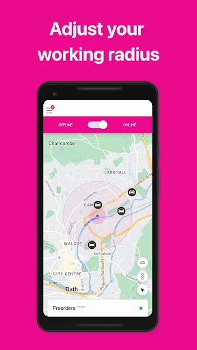 GO Driver application screenshot 1