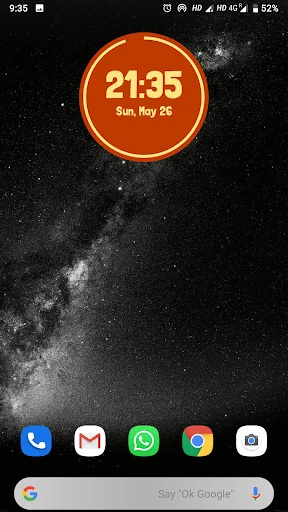 Circle Clock with Standby.