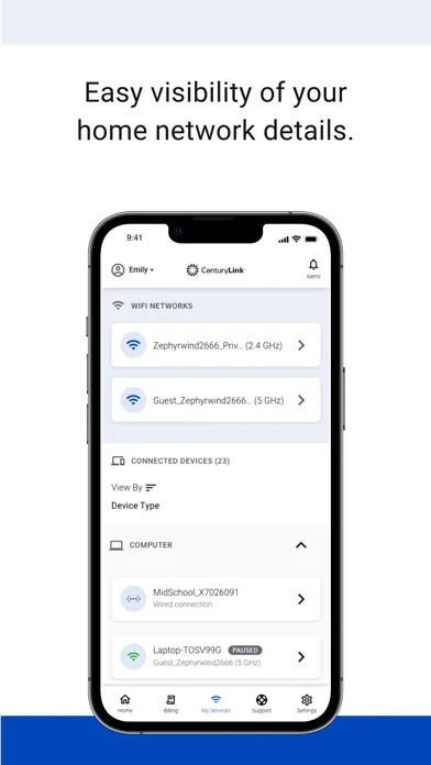 My CenturyLink screenshot 3