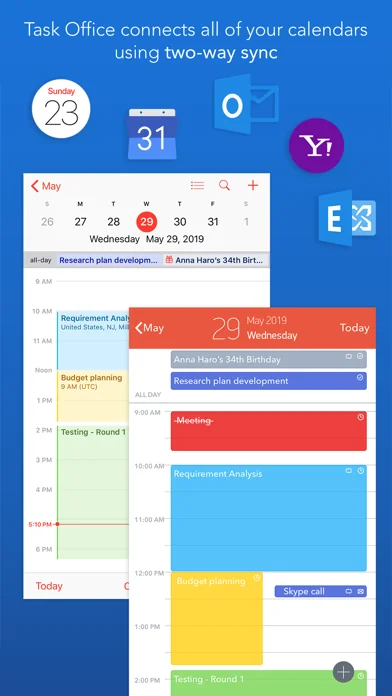 Task Office: to-do, calendar