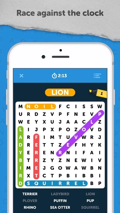 Infinite Word Search Puzzles screenshot 1