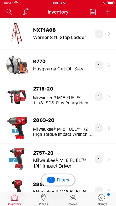 Milwaukee® ONE-KEY™ screenshot 1