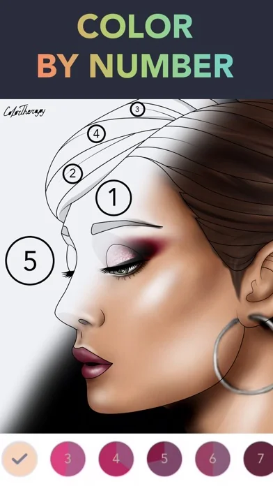 Color Therapy Coloring Number screenshot 1