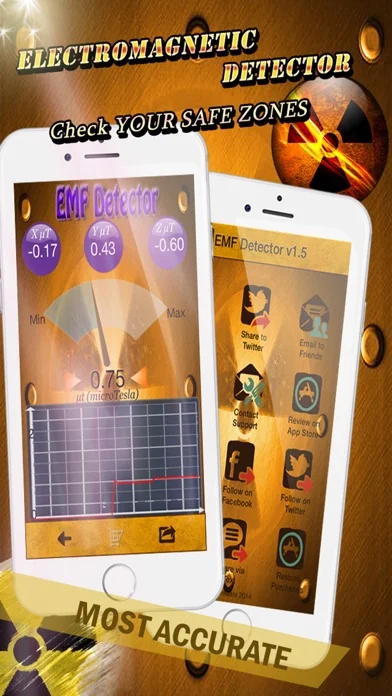 Electromagnetic EMF Detector screenshot 2