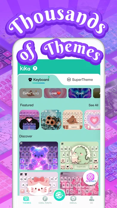 Kika-Tastatur: Themen, Emojis screenshot 1