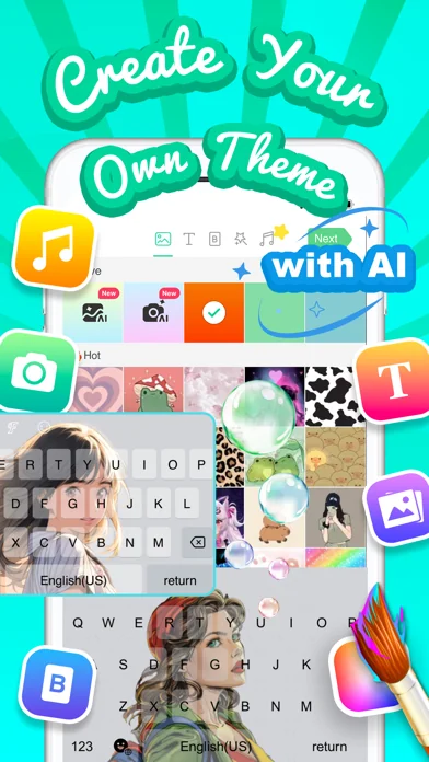 Kika-Tastatur: Themen, Emojis screenshot 2