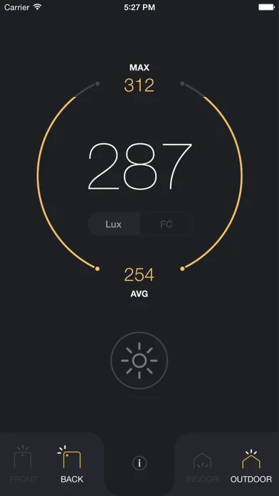 Light Meter - lux and foot candle measurement tool screenshot 3